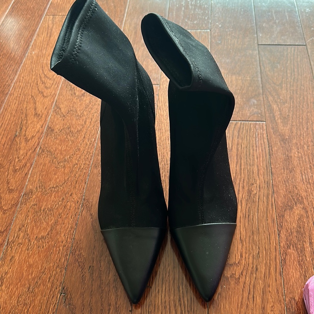 Zara cap toe bootie